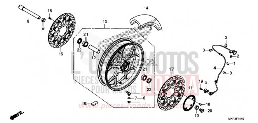 ROUE AVANT CBR1000SPN de 2022